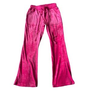 Y2K Hot Pink Velour Tracksuit Track pants
